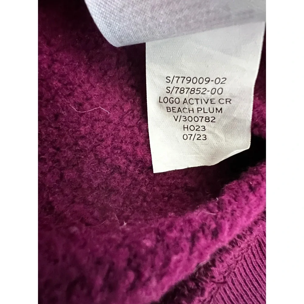 GAP Baby Girl's Crew Neck Sweatshirt Top Logo Active‎ Beach Plum 12-18 Months